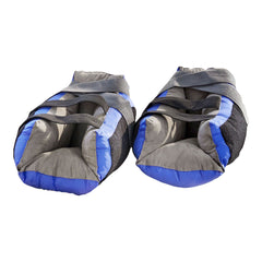 BOOT, HEEL PROTECTOR OPEN-TOE BLK/BLU (4/CS)