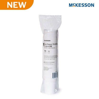 CUP, PAPER HOT WHT 4OZ (50/SL 20SL/CS)