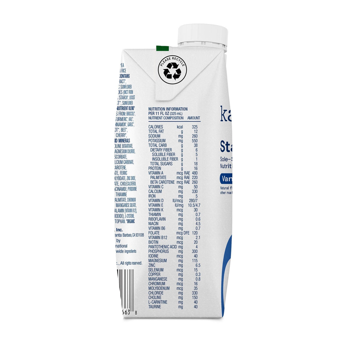 SUPPLEMENT, STANDARD 1.0 VANILLA 11 FL OZ 325ML (12/CS)
