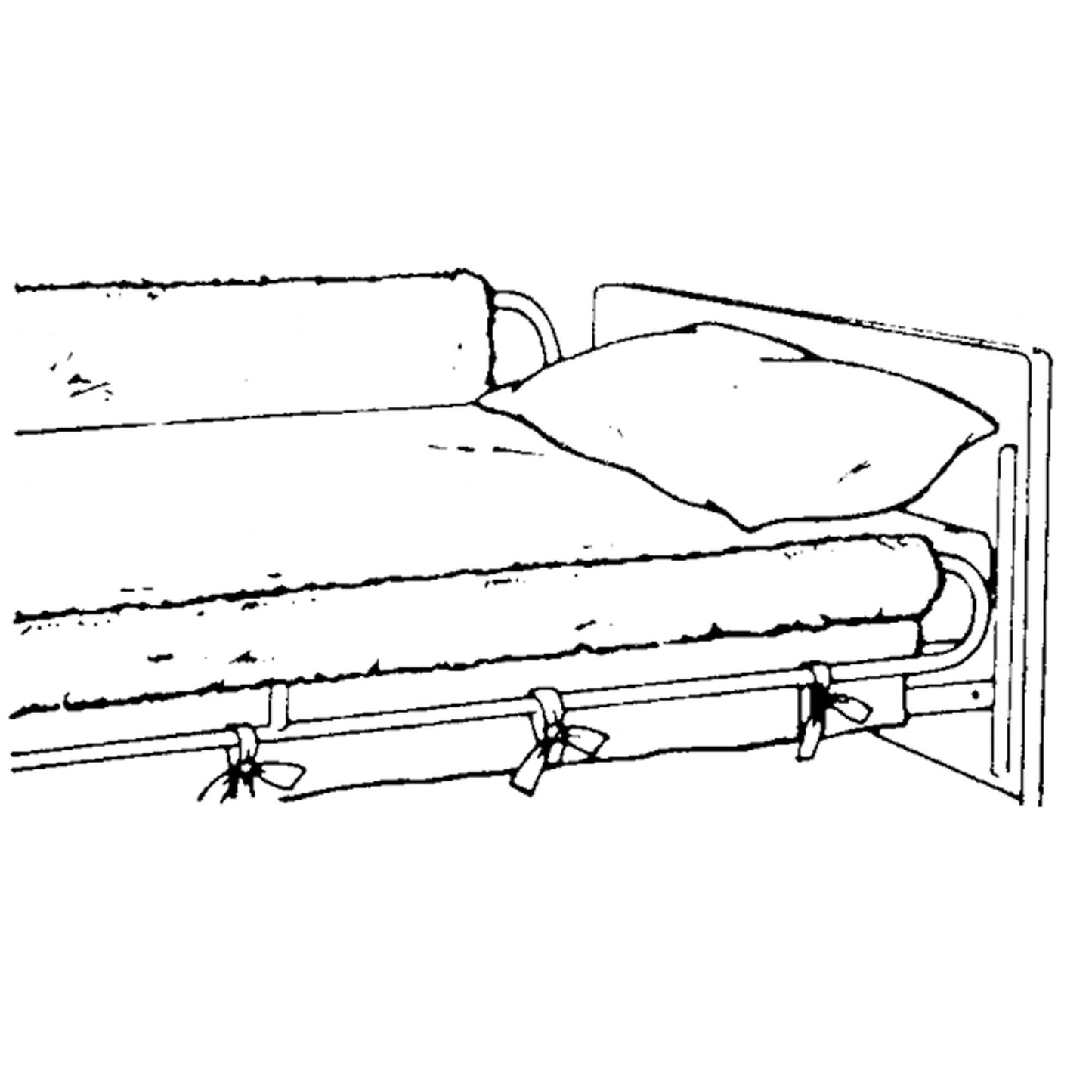 CUSHION, BED RAIL "SHEEPSKIN" 60" 9090