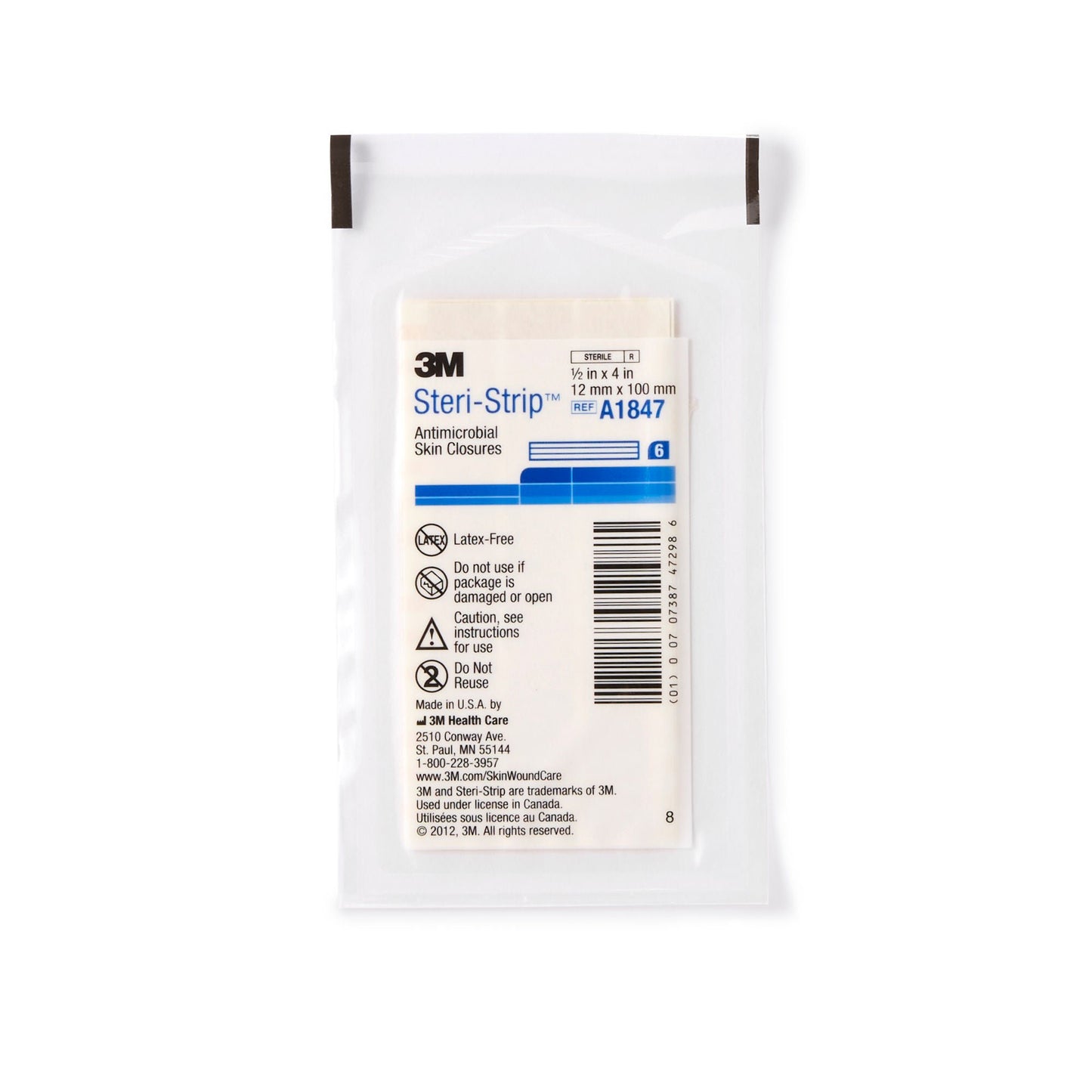 CLOSURE, STRI-STP IOD 1/2"X4" 6S (50PK/BX EA=PK)