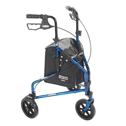 WALKER, ROLLATOR DLX ALUM 3WHLBLU