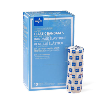 Matrix Double hook-and-loop closure Elastic Bandage, 6 Inch x 5 Yard
