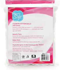 Simply Soft Premium Organic Cotton Balls, 600 Count (3 Bags