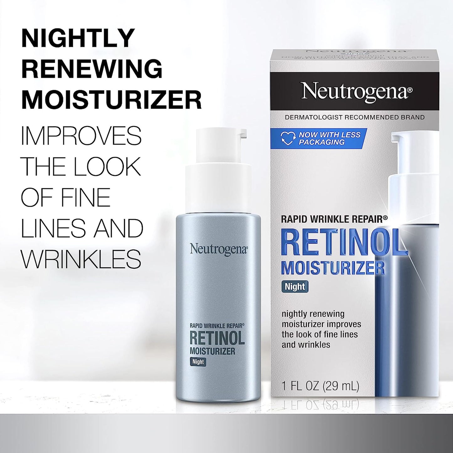 NEUTROGENA, CRM RAPID WRINKLE MOISTURIZER NIGHT 1OZ