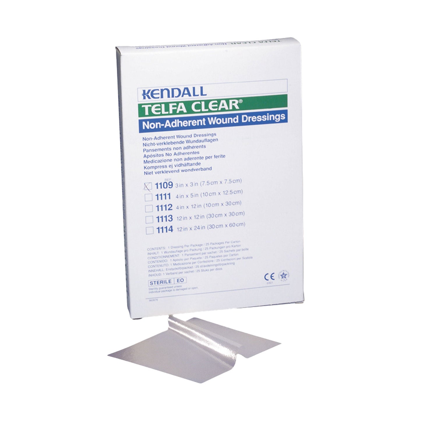 DRESSING, WND TELFA STR 3"X3" (25/CT 2CT/CS) KENDAL