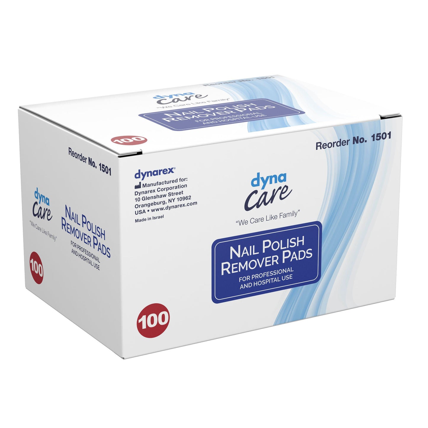 PAD, NAIL POLISH REMOVER (100/BX 10BX/CS)