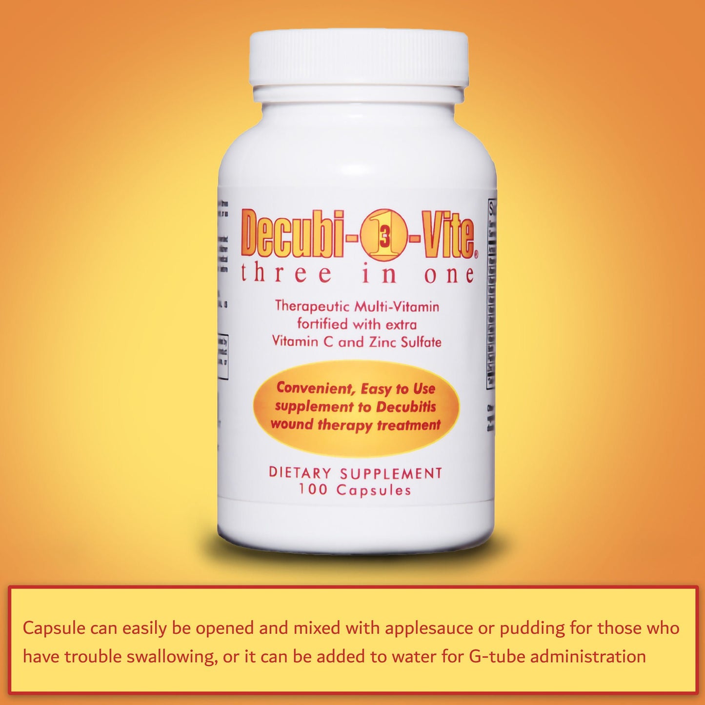 DECUBIVITE VITAMIN, CAP (100/BT 24BT/CS)