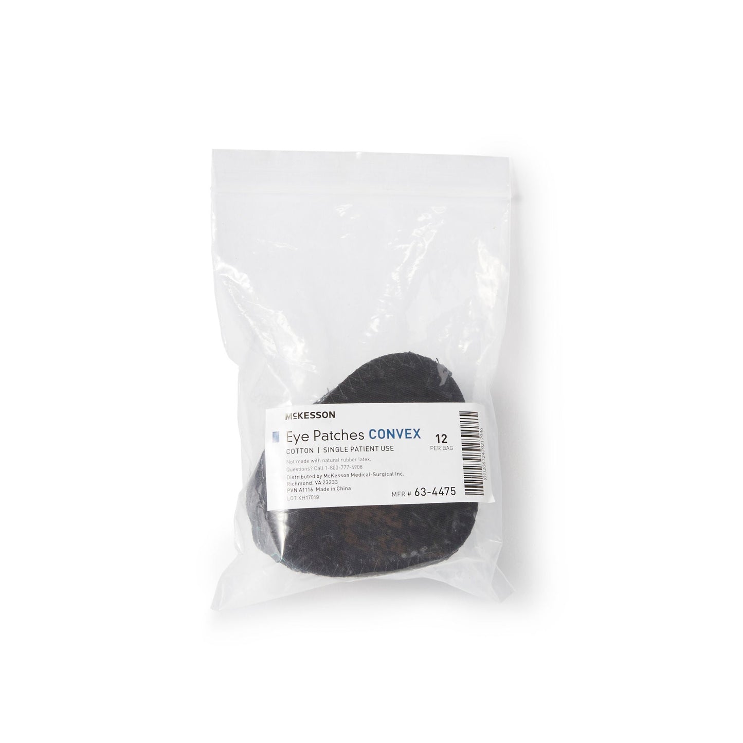 PATCH, EYE CONVEX BLK (12/BX) MGM63