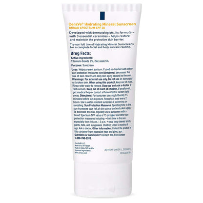 CERAVE, LOTION SUNSCREEN SPF30
