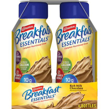 CARNATION, BRKFST ESSENTIALS RTD MILK CHOCOLATE (6/PK 4PK/CS