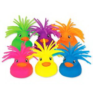 TOY, NEON PUFFER DUCK (12/PK)
