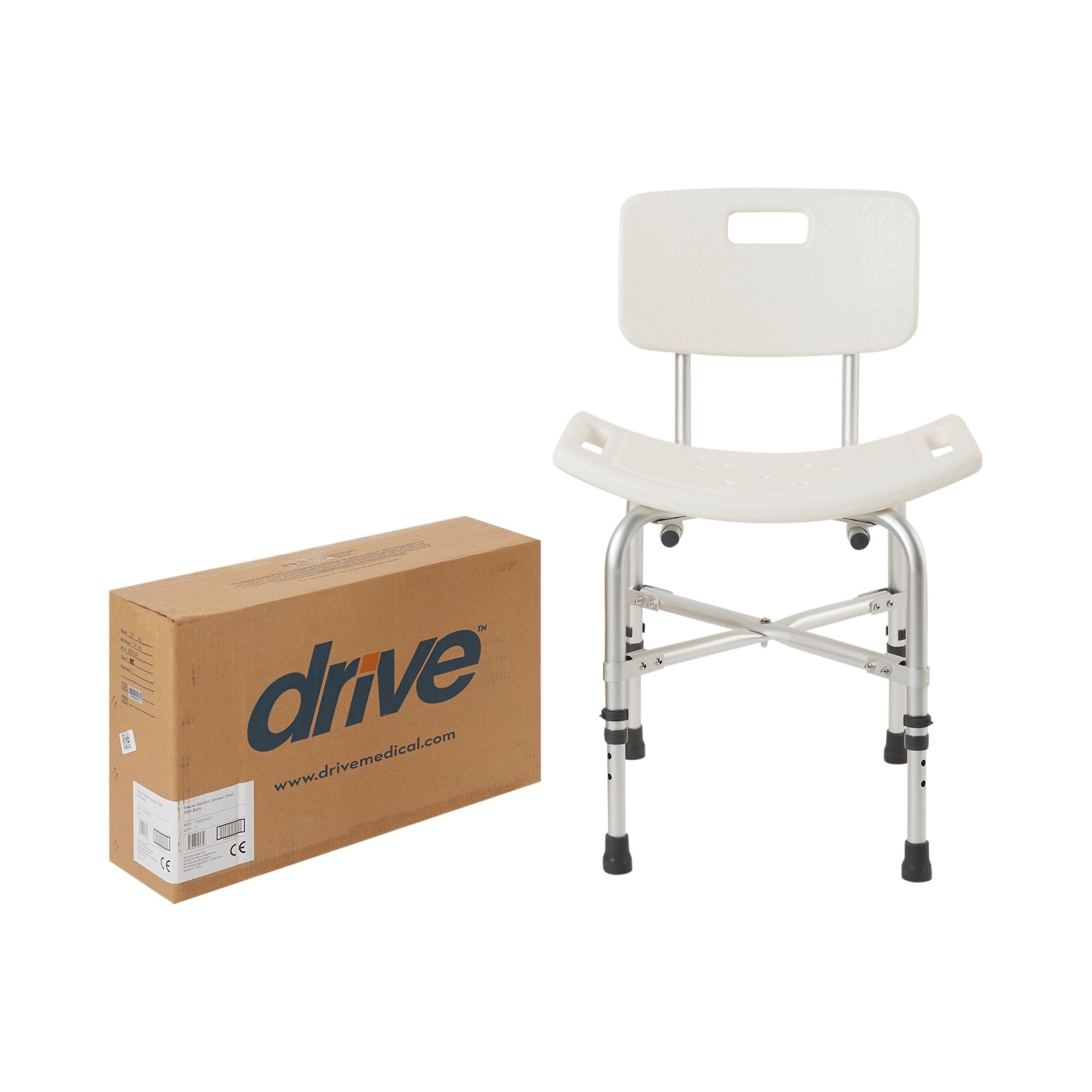 drive Deluxe Bariatric Shower Chair with Cross-Frame Brace