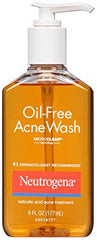 ACNE WASH NEUT OIL FREE, LIQ 2% 6OZ