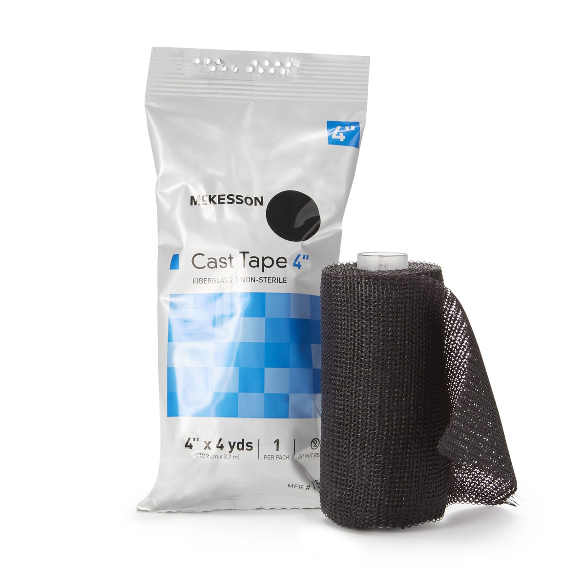 McKesson Black Cast Tape, 4 Inch x 4 Yard