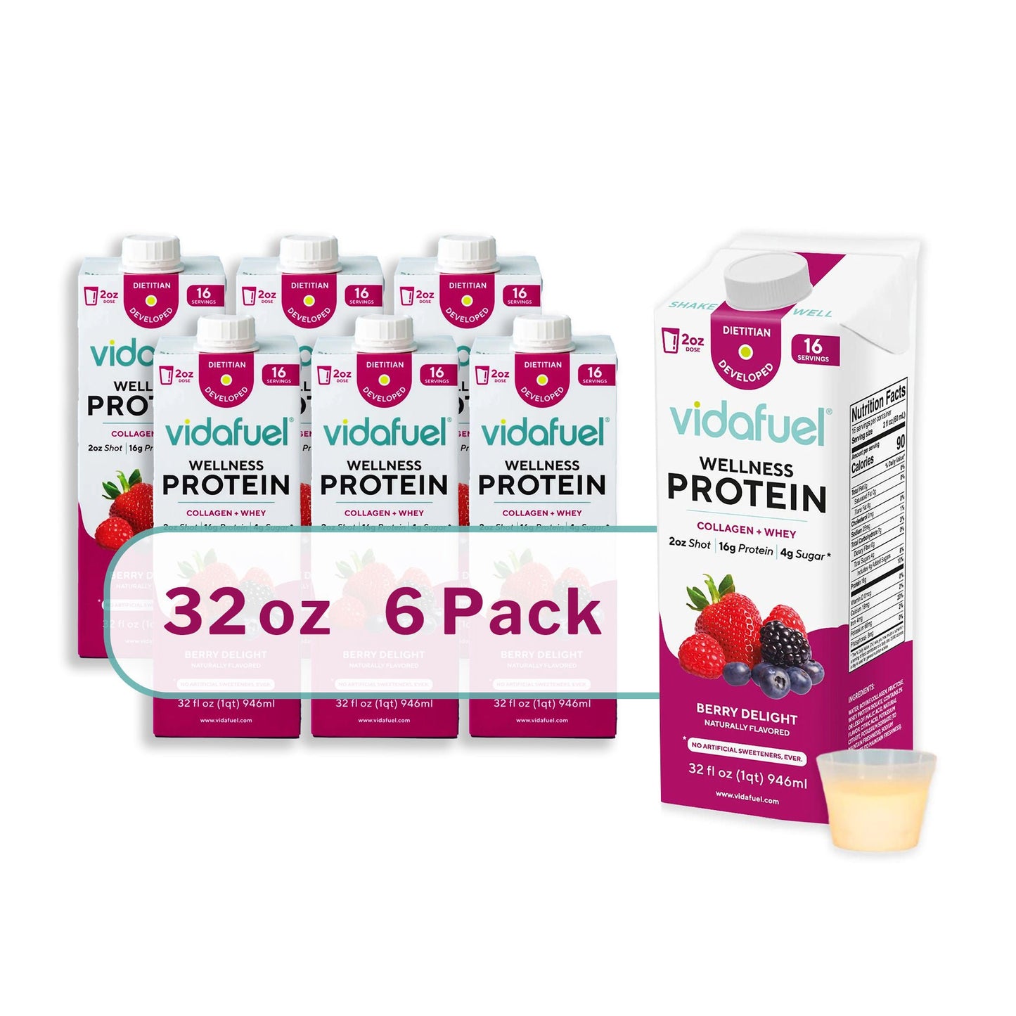 PROTEIN, COMPLETE BERRY DELIGHT 16GM 2OZ (6/CS)