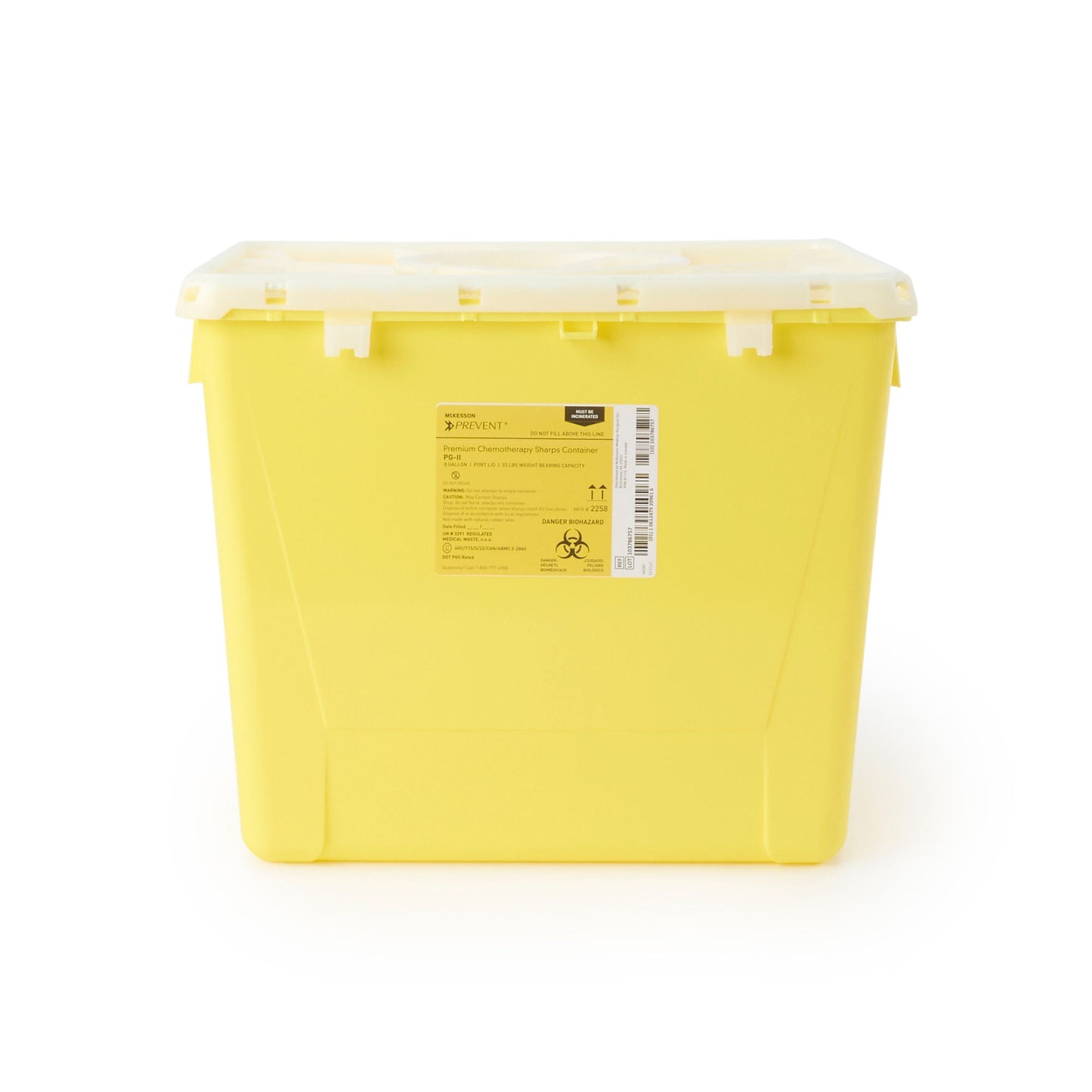 CONTAINER, SHARPS CHEMO YLW 8GL (9/CS)