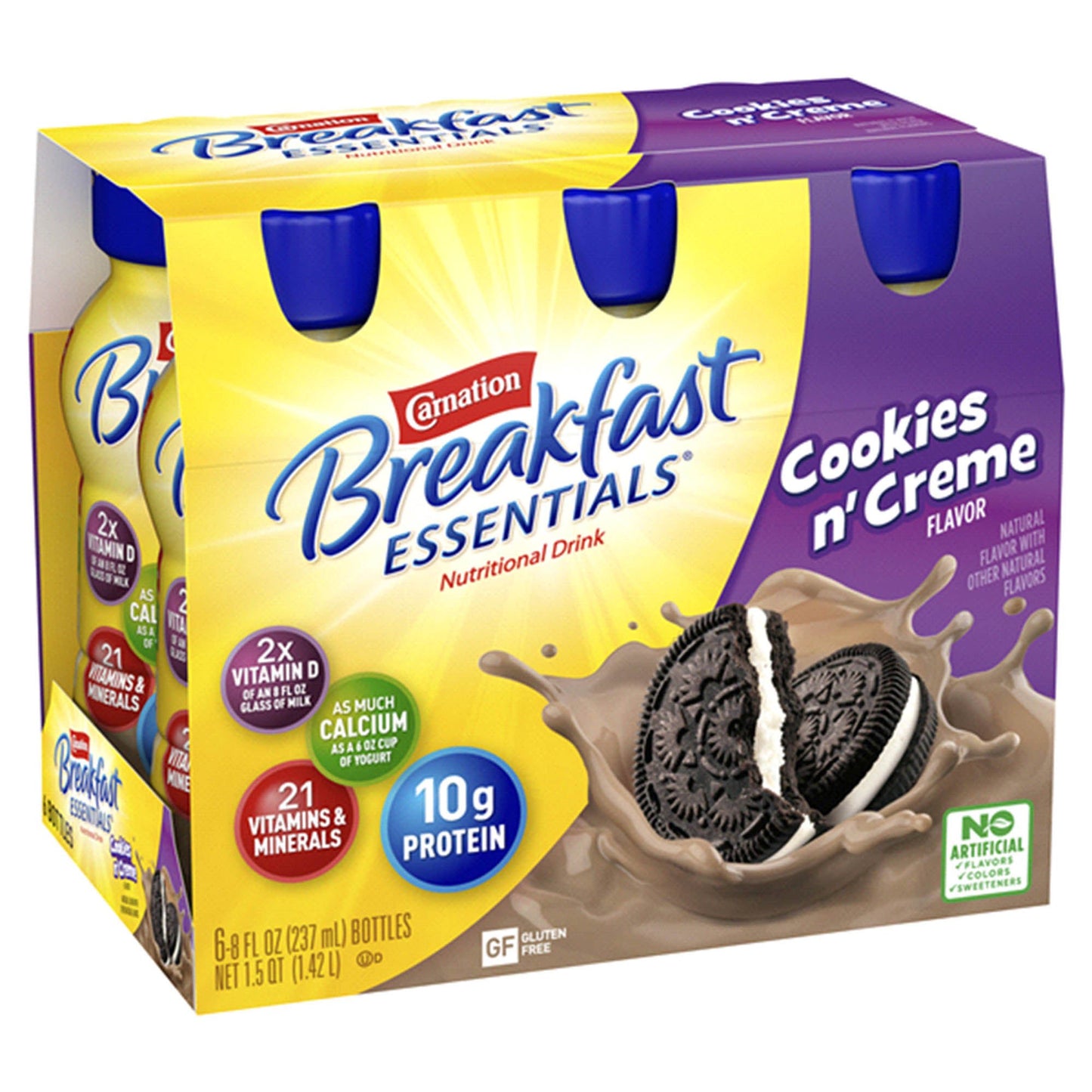 Carnation Breakfast Essentials® Cookies N Crème Nutritional Drink, 8-oz. bottle