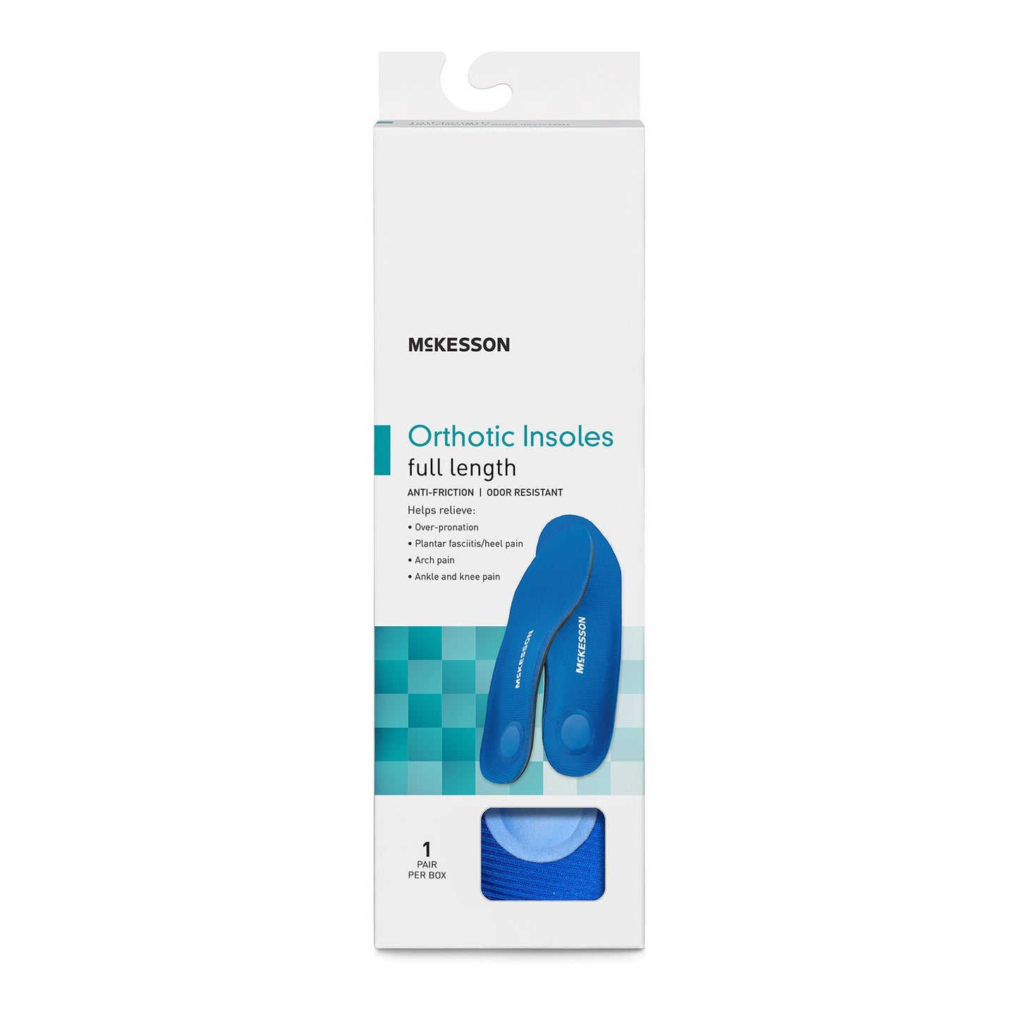 INSOLE, ORTHO FULL LNGTH D MEN7-7.5/WMN 9-9.5 (1PR/BX)