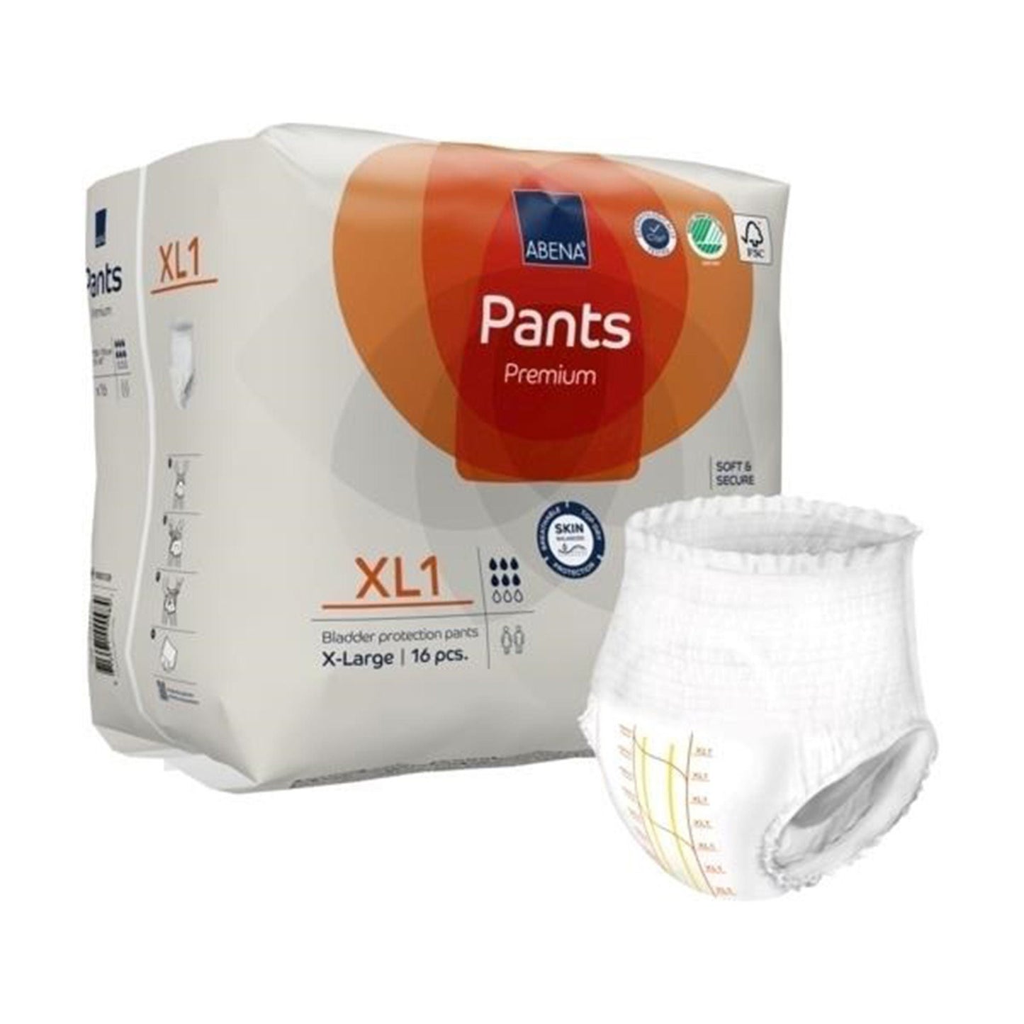 UNDERWEAR, INCONT ABENA PROT PREM XL1 XLG (16/PK 6PK/CS)