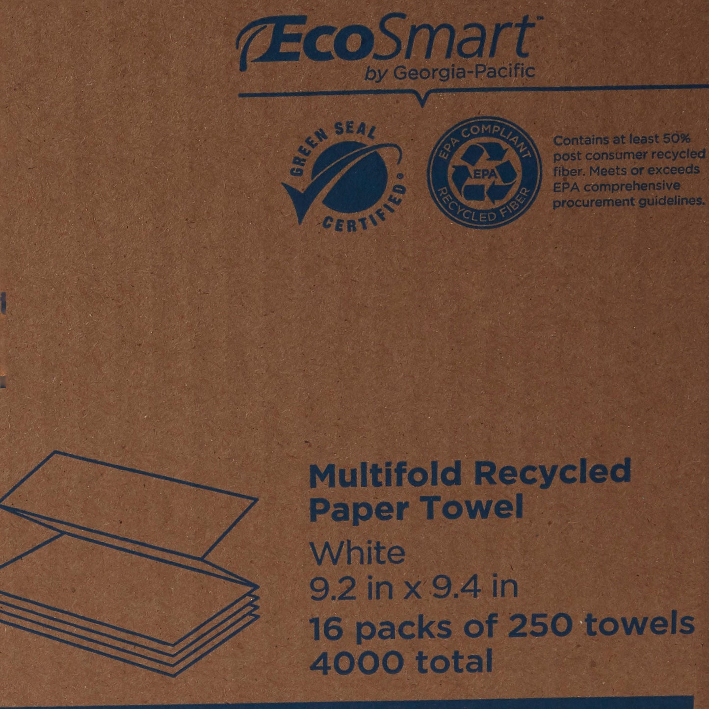 TOWEL, PAPER MULTI-FOLD BLEACHWHT
