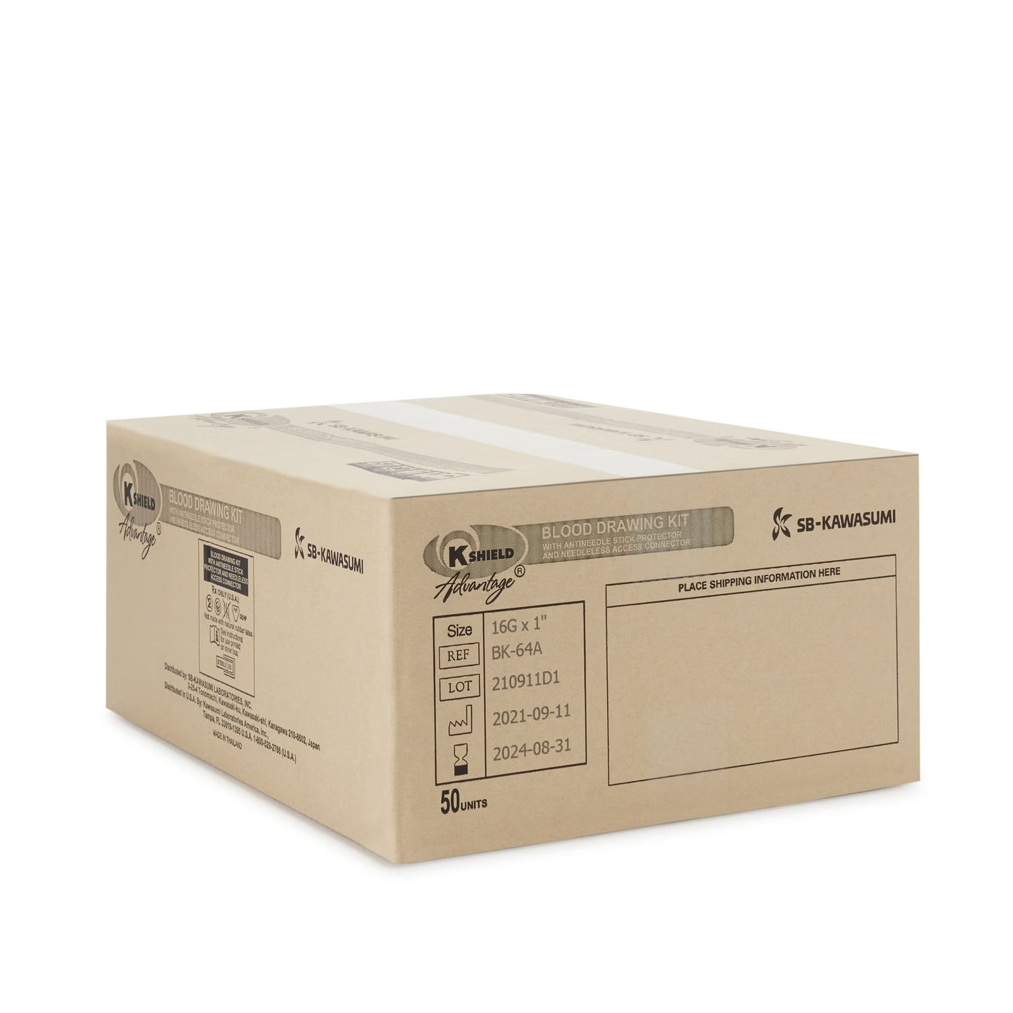 BLOOD DRAWING KIT, KSHIELD ADVANTAGE (50/CS)