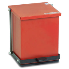 CAN, TRASH STEP-ON RED 16QT