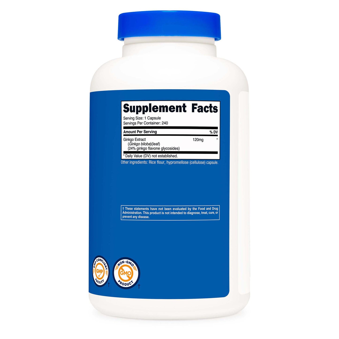 VITAMIN, CAP GINKGO BILOBA 120MG (240/BT 12BT/CS)