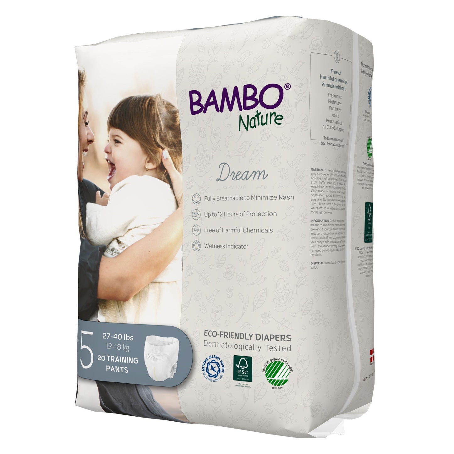 PANTS, TRAINING BAMBO NATURE SZ5 (20/BG 5BG/CS)