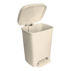 WASTECAN, STEP-ON RECTGL PLAS BGE 32QT