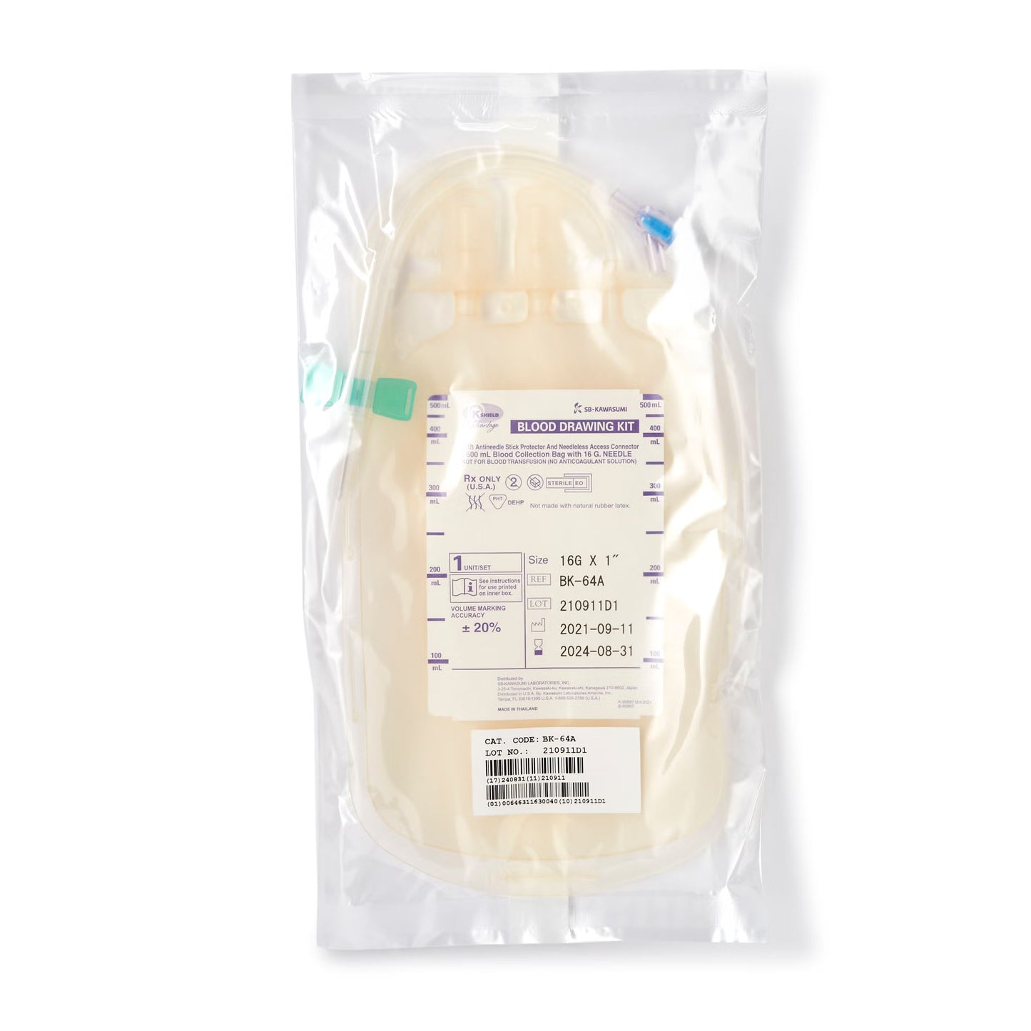 BLOOD DRAWING KIT, KSHIELD ADVANTAGE (50/CS)
