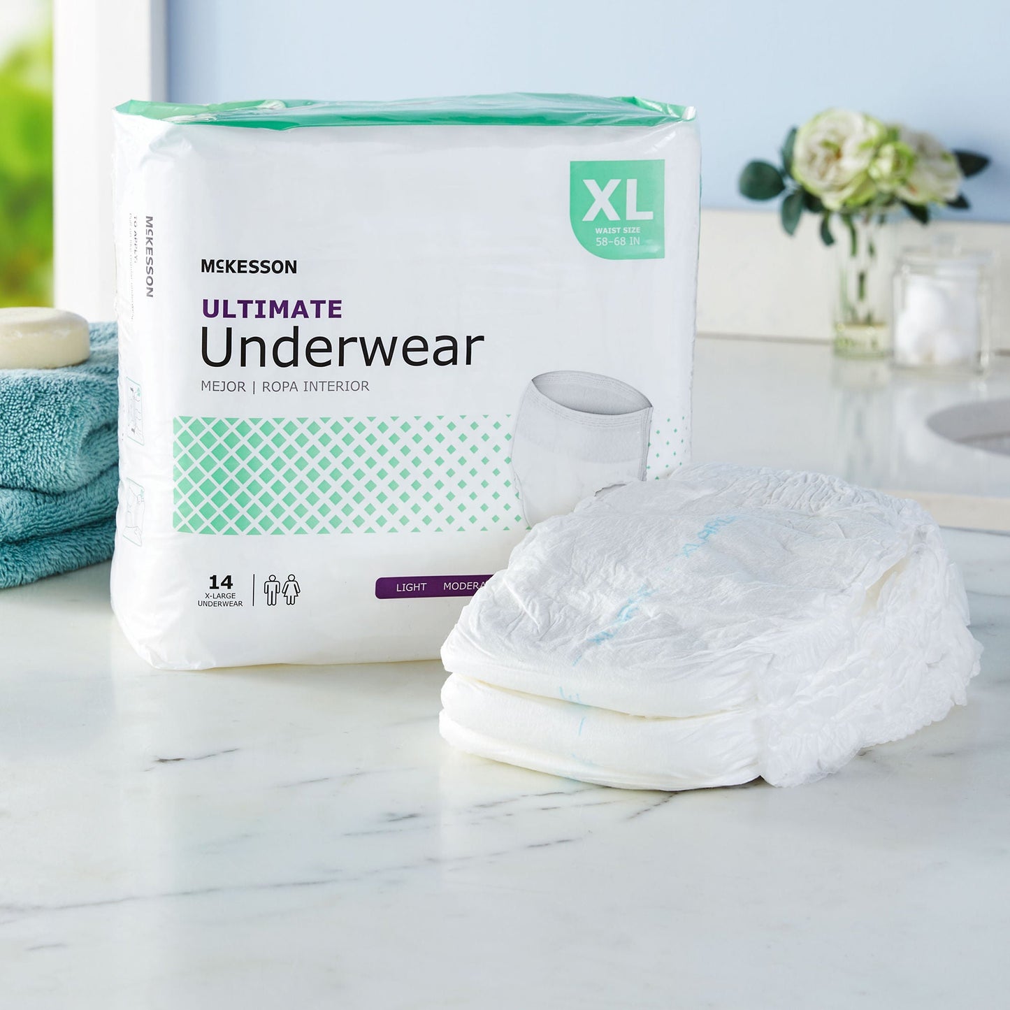 UNDERWEAR, ULTIMATE XLG 58-68 (14EA/BG 4BG/CS)