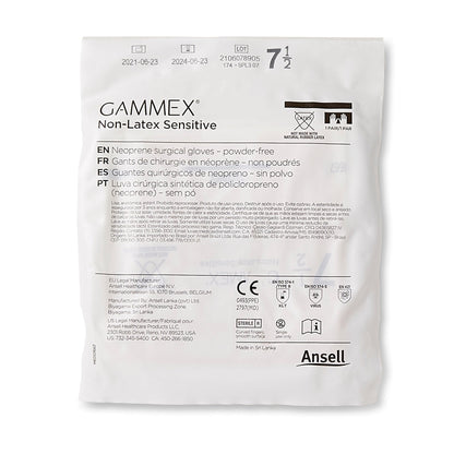 GLOVE, SURG PLYCHPRN 7.5 STR2 SMTH CHEMO (50PR/BX 4BX/CS)