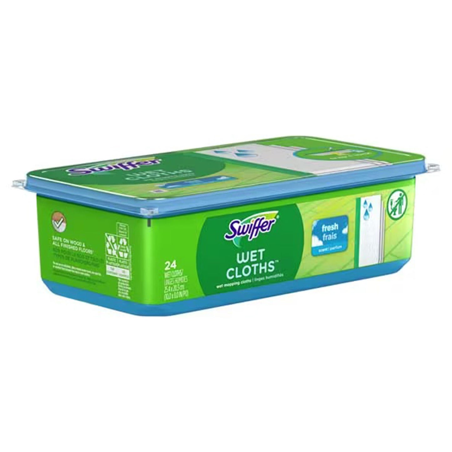 CLOTH, SWIFFER WET FRESH SCENTREFILL WHT 8X10" (12BX 6BX/CS)