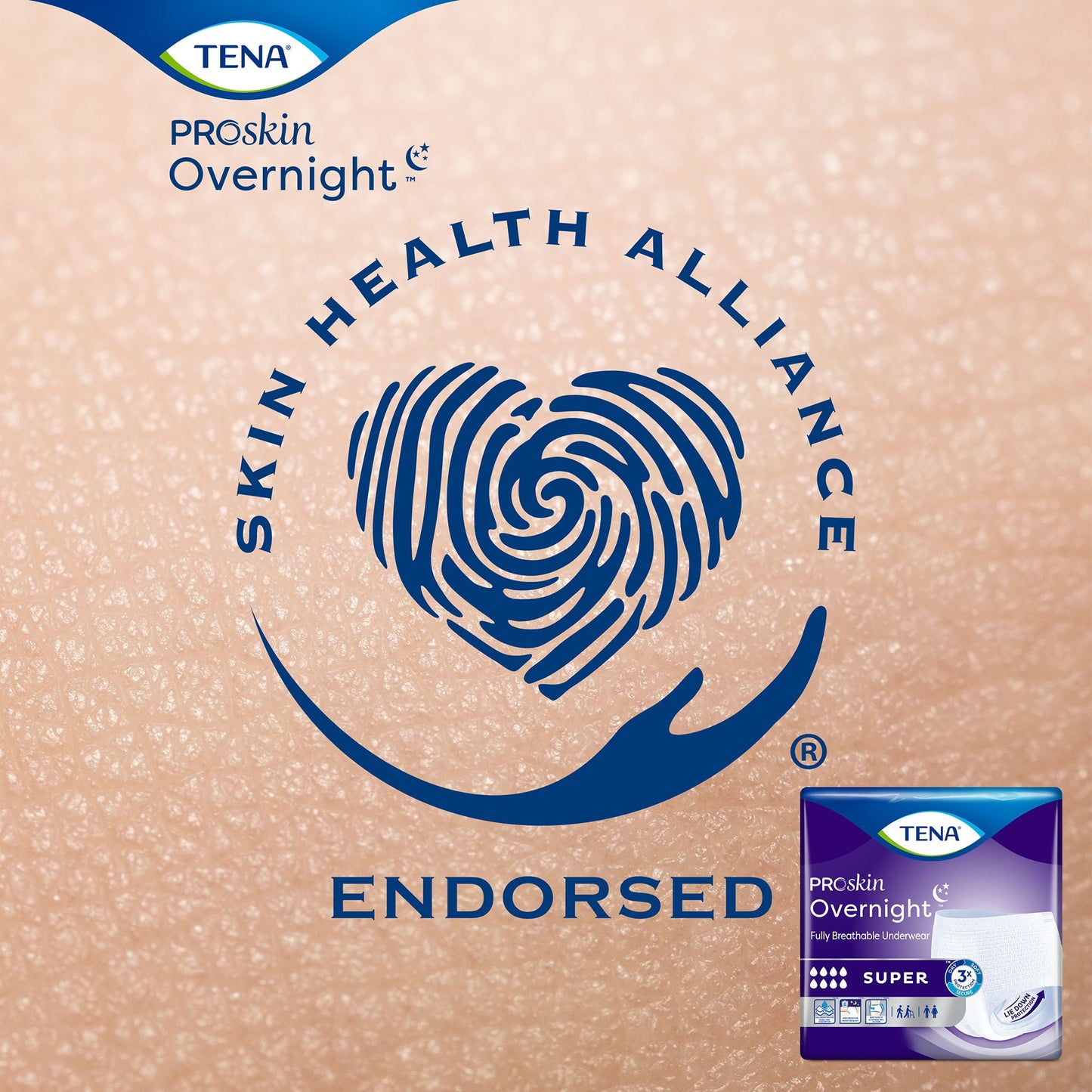 UNDERWEAR, TENA PROT OVRNIGHT W-SHAPE HI-ABSRB MED (14/BG 4B