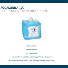 GEL, ULTRASOUND AQUASONIC 5L BLU (4/CS)