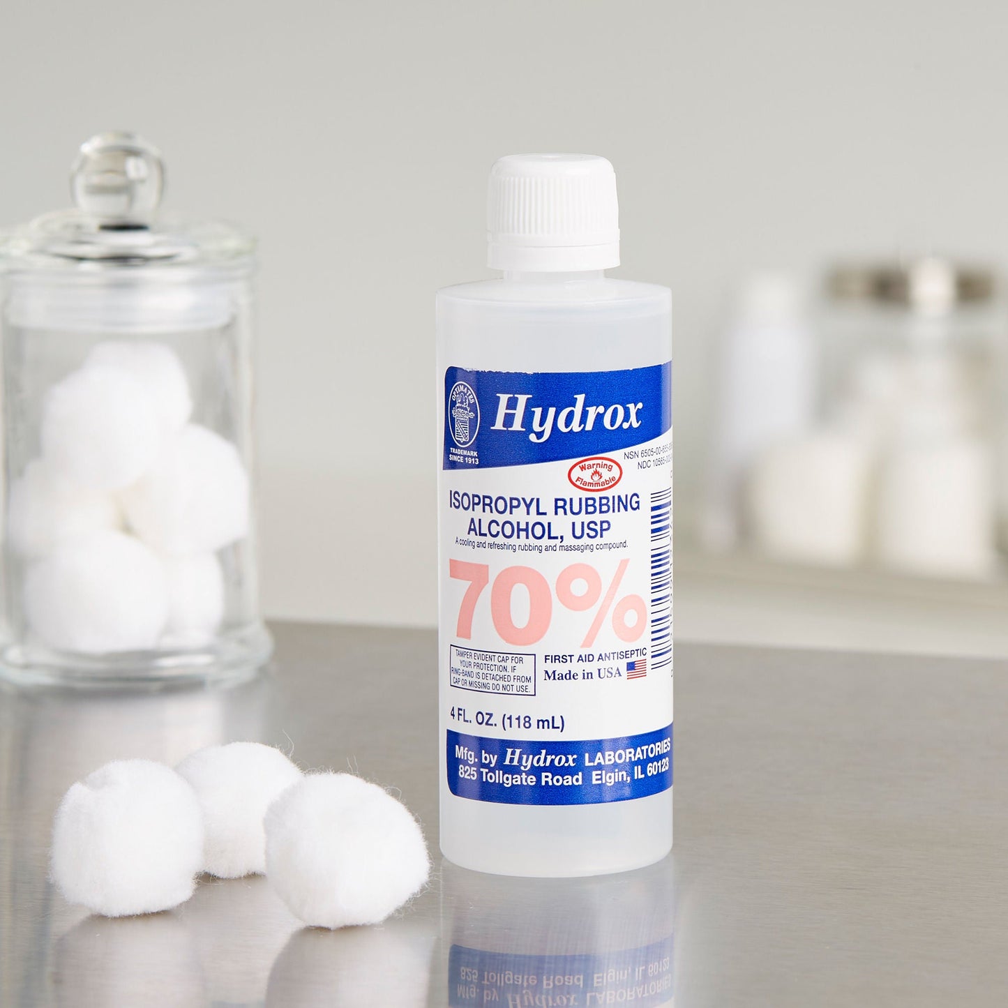 ALCOHOL, ISOPROPYL 70% 4OZ (60/CS)