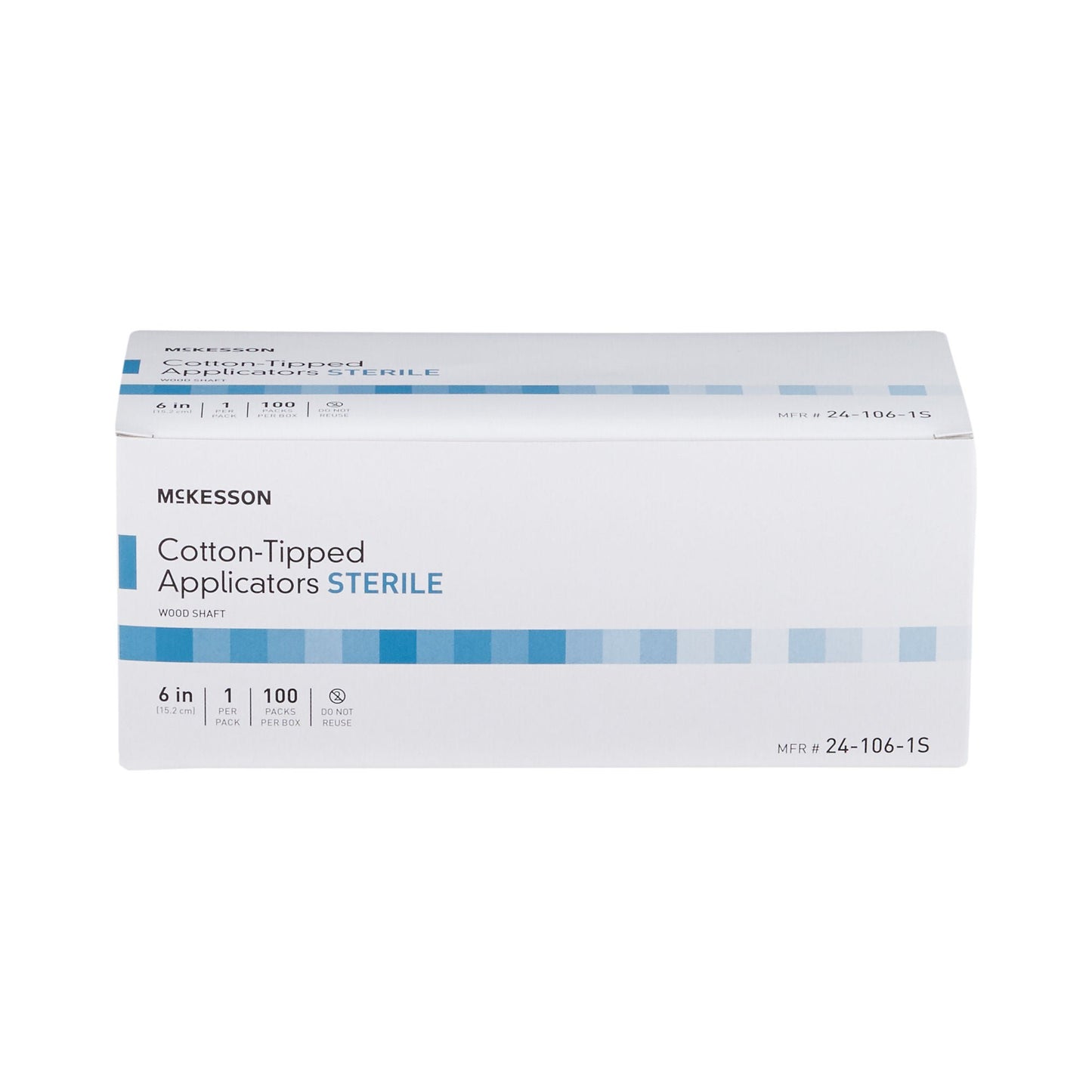 APPLICATOR, COTTON TIPPED STR 6" (1PK 100PK/BX 10BX/CS)