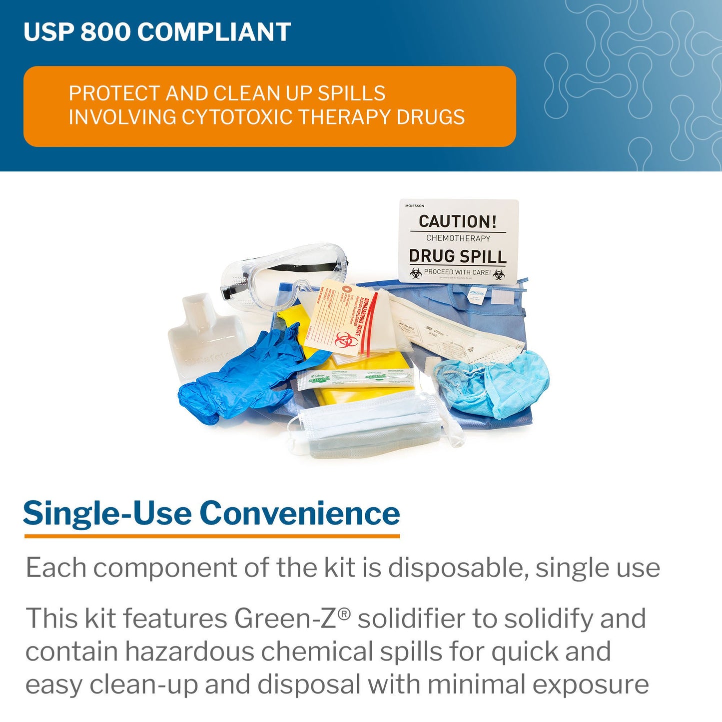 SPILL KIT, HAZARDOUS DRUG (12/CS)