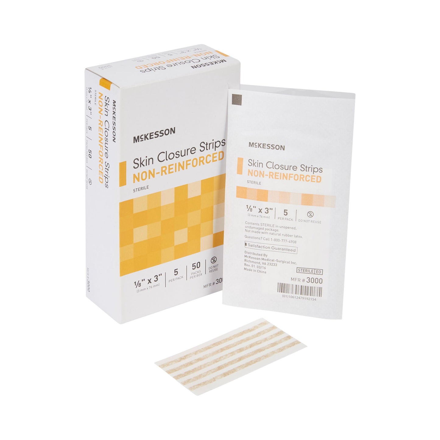 CLOSURE, SKIN FLEX LF TAN 1/8X3"(5/PK 50PK/BX 4BX/
