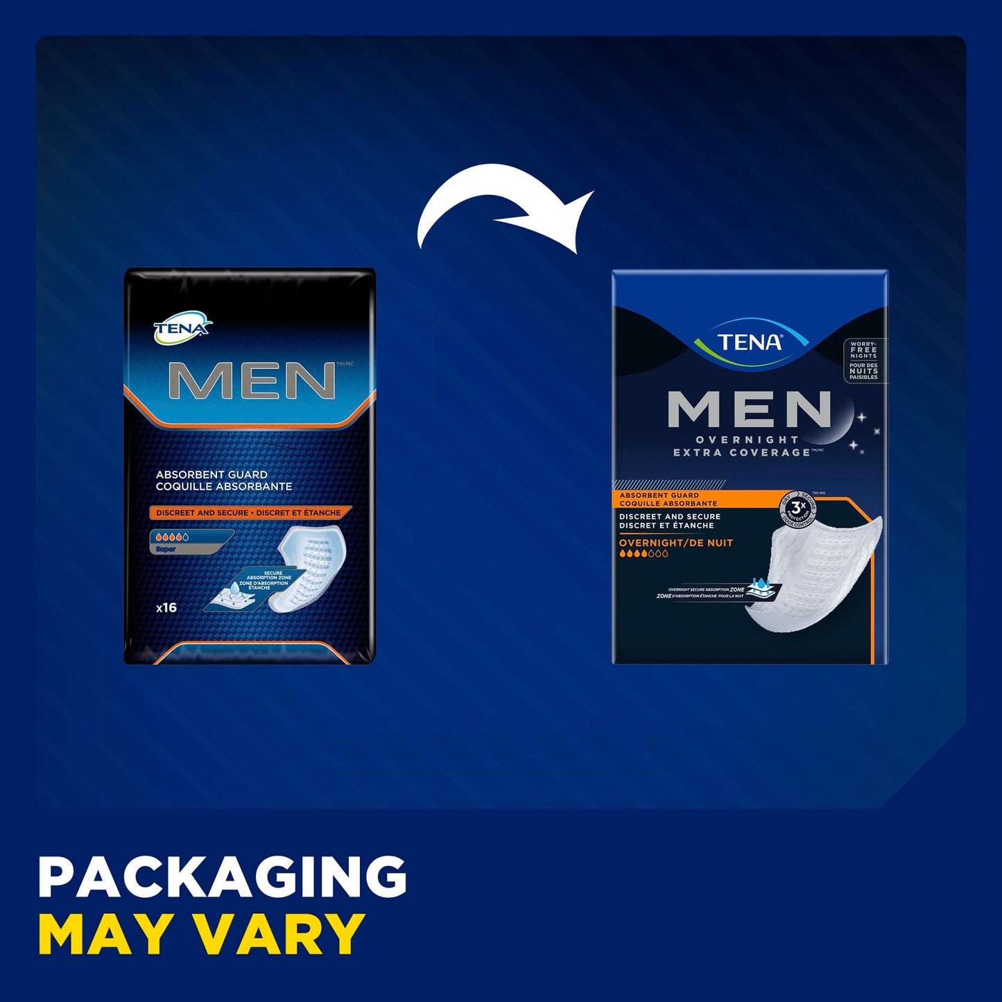 GUARD, OVERNIGHT TENA MEN (30/BG 3BG/CS)