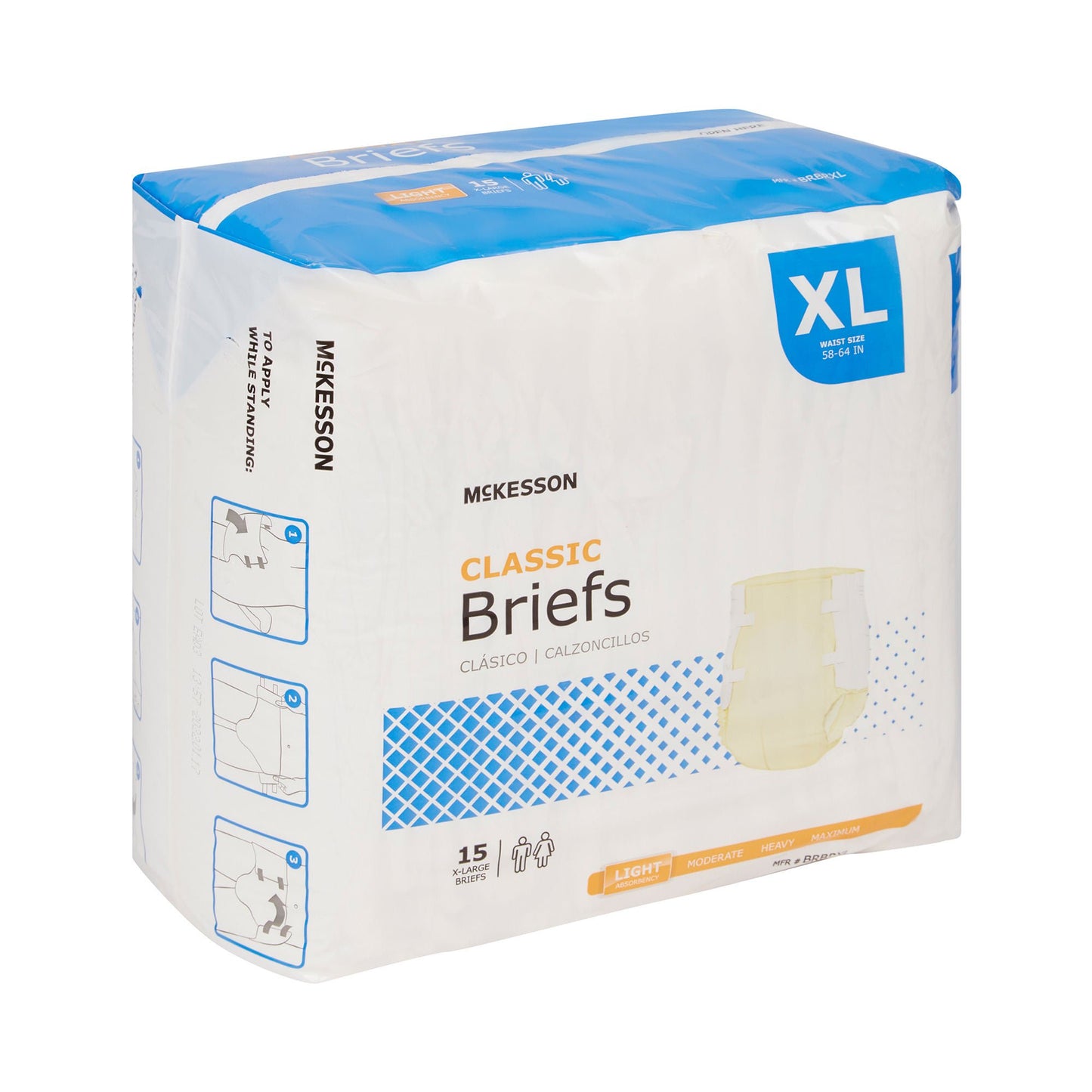 BRIEF, TAB CLSR CLASSIC XLG 59-64 (15/BG 4BG/CS)