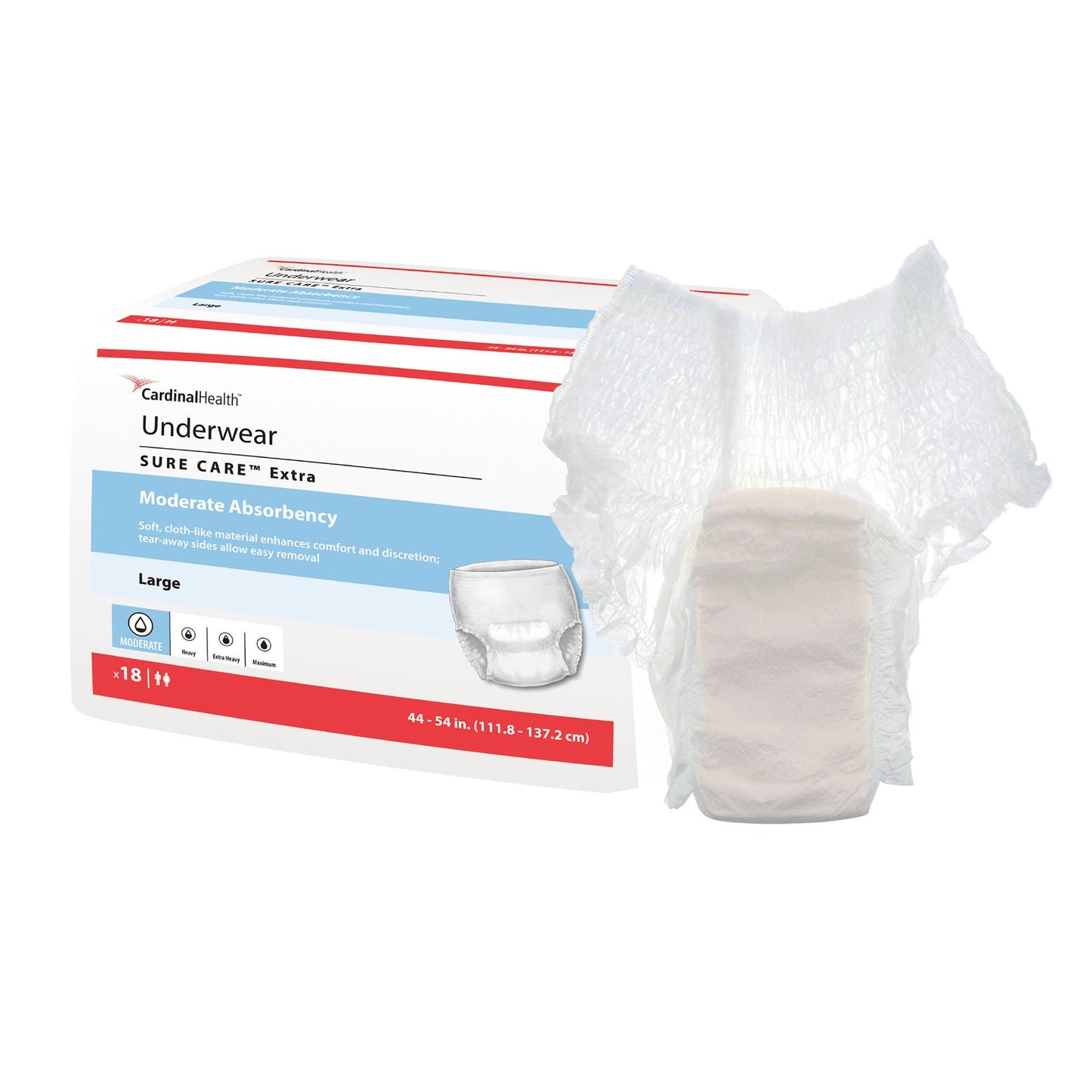UNDERWEAR, INCONT PROT SZ LG (18EA/BG 4BG/CS) KENICO