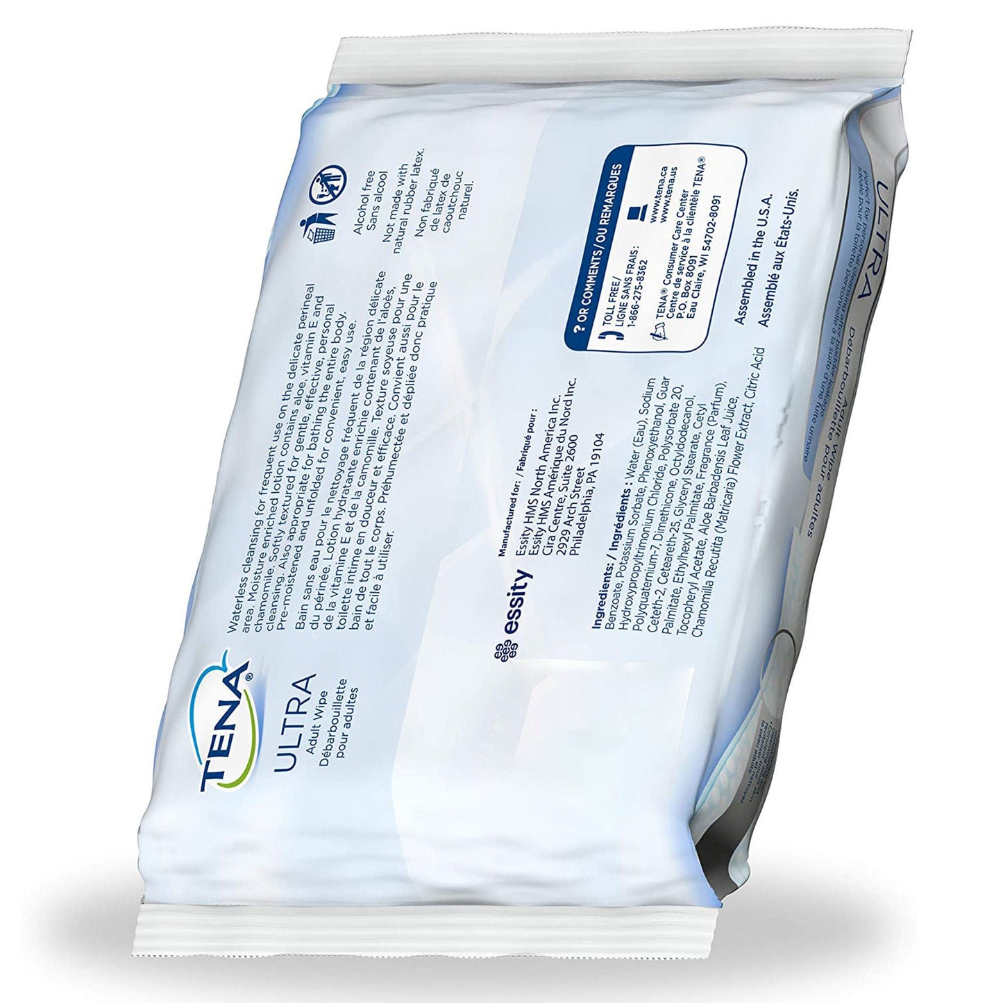 WASHCLOTH, WET ULTRAFLSH TENA FLSHBL (48/PK 12PK/C SCAPER