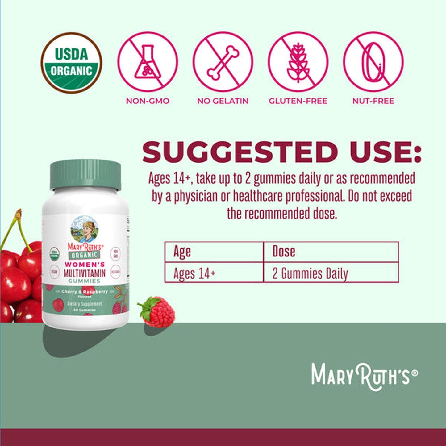 SUPPLEMENT, GUMMIE ORGANIC WMNMULTIVITMN STRWBRY 60CT (6/CS