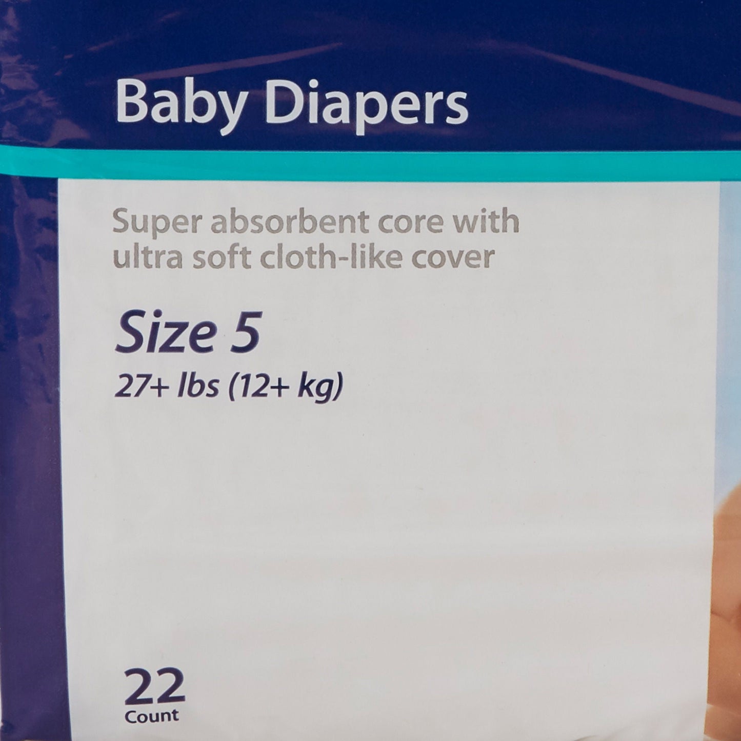 DIAPER, CURITY BABY SZ5 30+LB (22/BG 8BG/CS) KENICO