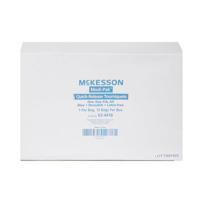 TOURNIQUET, QUICK RELEASE BLU (12/BX) MGM63