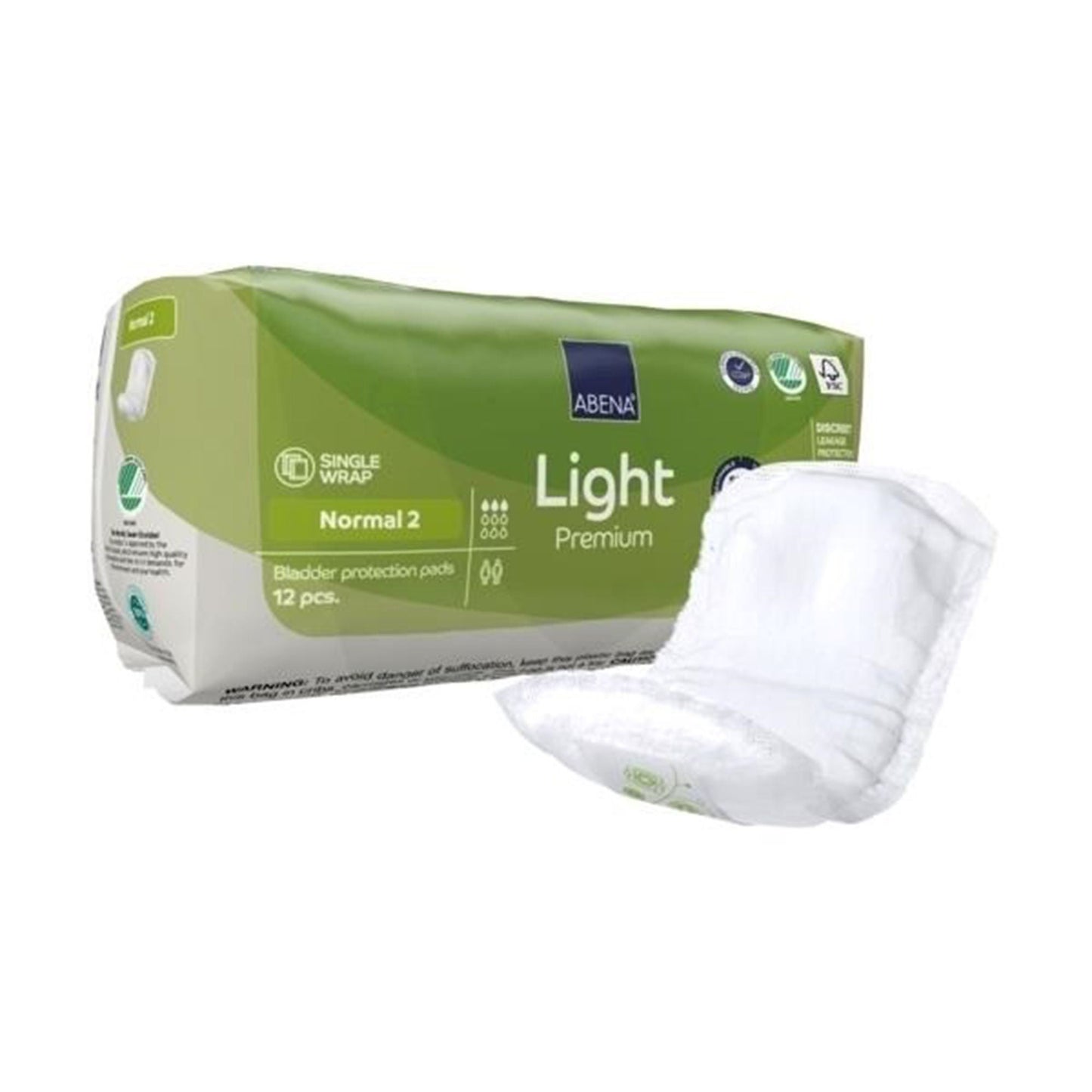 PAD, INCONT ABENA LT PREM ADLTNORMAL 2 (12/PK 12PK/CS)