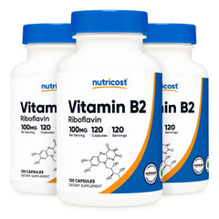 VITAMIN B2, CAP RIBOFLAVIN 100MG (120/BT 12BT/CS)