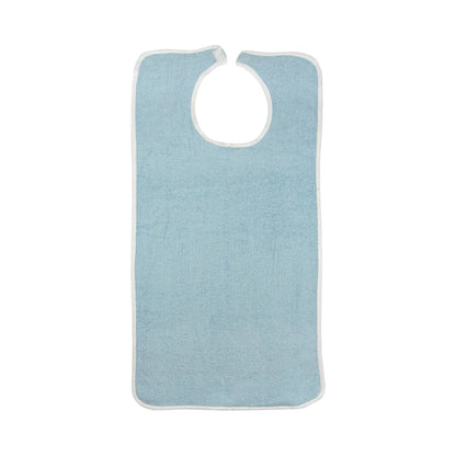 BIB, ADLT TERRY CLOTH VELCRO BLUE (12/DZ 6DZ/CS)